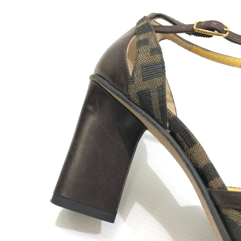 【中古品】【レディース】 FENDI フェンディ ZUCCA PUMPS 681885 ズッカ パンプス 183-260925-rt-09-tagh サイズ：36.5 カラー：ブラウン 万代Net店