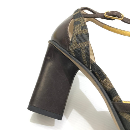 【中古品】【レディース】 FENDI フェンディ ZUCCA PUMPS 681885 ズッカ パンプス 183-260925-rt-09-tagh サイズ：36.5 カラー：ブラウン 万代Net店