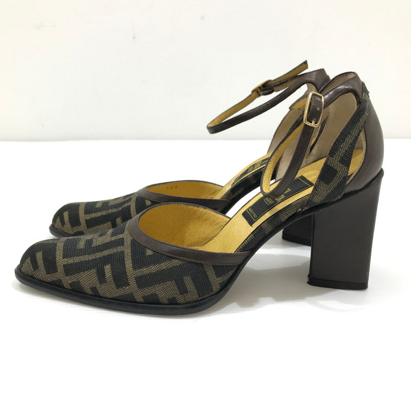 【中古品】【レディース】 FENDI フェンディ ZUCCA PUMPS 681885 ズッカ パンプス 183-260925-rt-09-tagh サイズ：36.5 カラー：ブラウン 万代Net店
