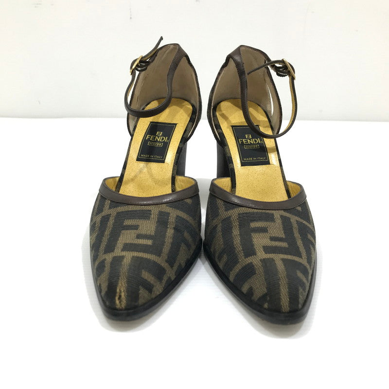 【中古品】【レディース】 FENDI フェンディ ZUCCA PUMPS 681885 ズッカ パンプス 183-260925-rt-09-tagh サイズ：36.5 カラー：ブラウン 万代Net店