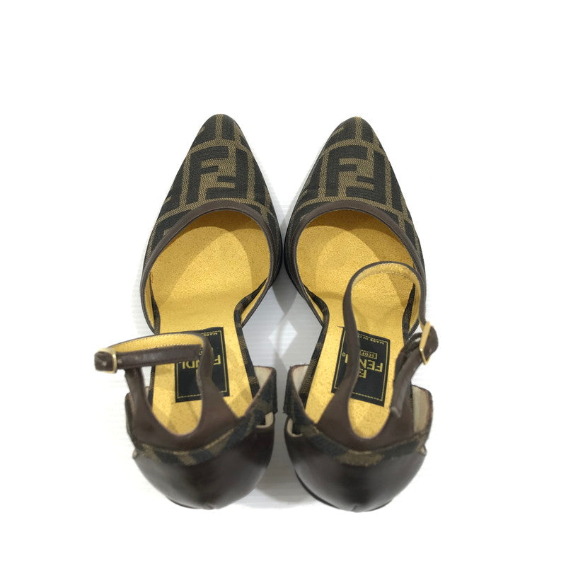 【中古品】【レディース】 FENDI フェンディ ZUCCA PUMPS 681885 ズッカ パンプス 183-260925-rt-09-tagh サイズ：36.5 カラー：ブラウン 万代Net店