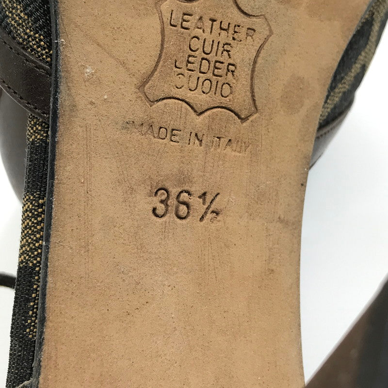 【中古品】【レディース】 FENDI フェンディ ZUCCA PUMPS 681885 ズッカ パンプス 183-260925-rt-09-tagh サイズ：36.5 カラー：ブラウン 万代Net店