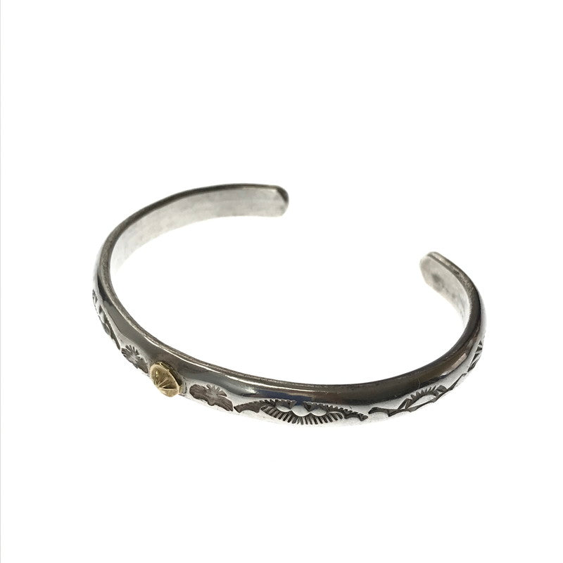 【中古品】【メンズ】 BINGO BROTHERS ビンゴブラザーズ SILVER 20K STAR STAMP WORK BANGLE スター スタンプワーク バングル アクセサリー 191-260928-na-08-tagh カラー：シルバー 万代Net店