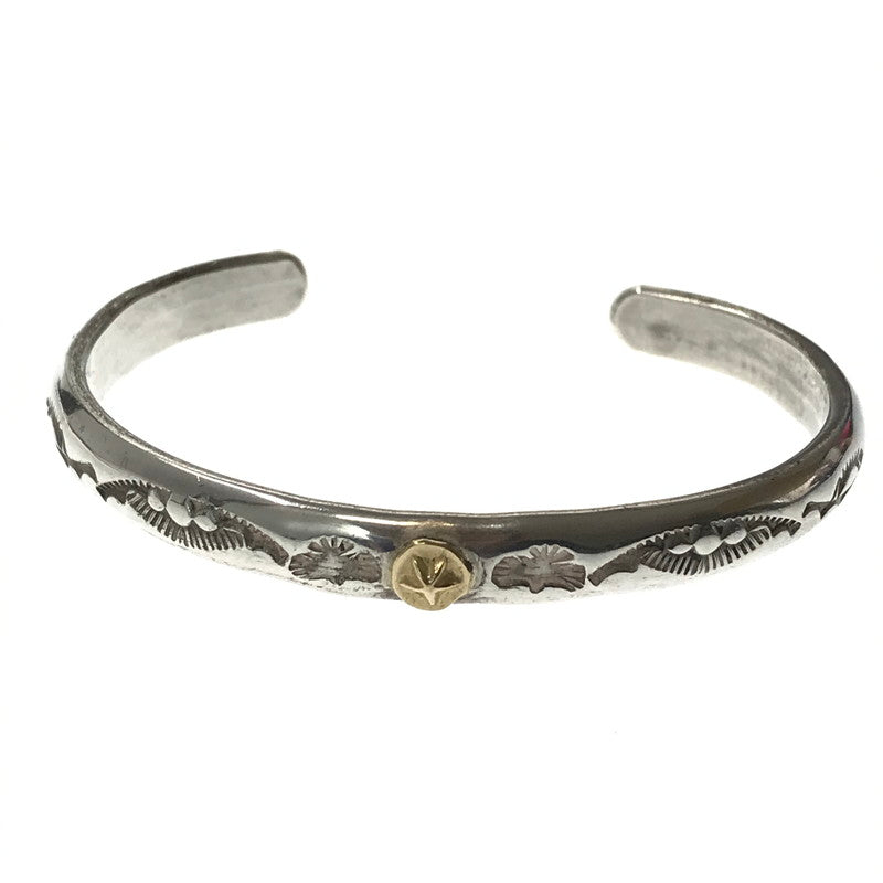 【中古品】【メンズ】 BINGO BROTHERS ビンゴブラザーズ SILVER 20K STAR STAMP WORK BANGLE スター スタンプワーク バングル アクセサリー 191-260928-na-08-tagh カラー：シルバー 万代Net店