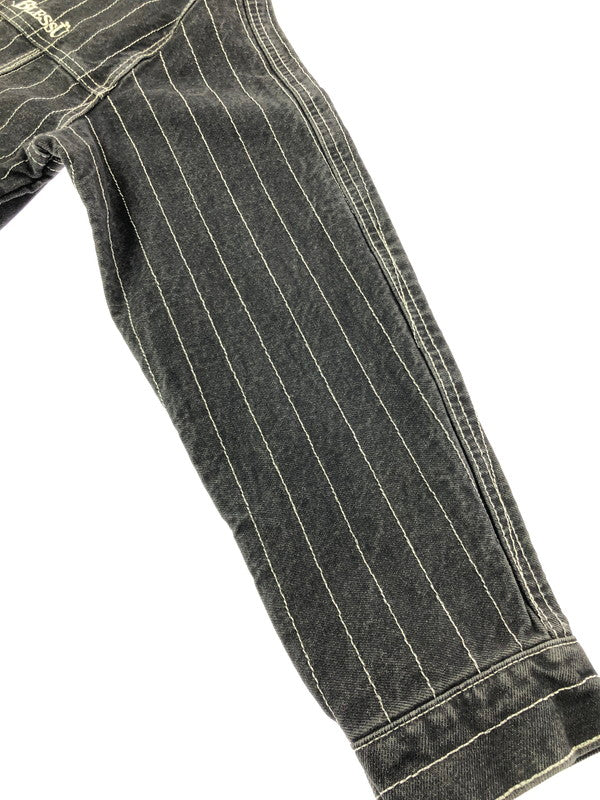 【中古品】【メンズ】 BLESS U ブレスユー BU STRIPE DENIM JACKET BU0129 ストライプ デニムジャケット ライトアウター 142-261001-na-20-tagh サイズ：S カラー：ブラック 万代Net店