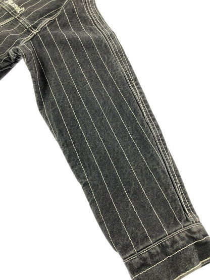 【中古品】【メンズ】 BLESS U ブレスユー BU STRIPE DENIM JACKET BU0129 ストライプ デニムジャケット ライトアウター 142-261001-na-20-tagh サイズ：S カラー：ブラック 万代Net店