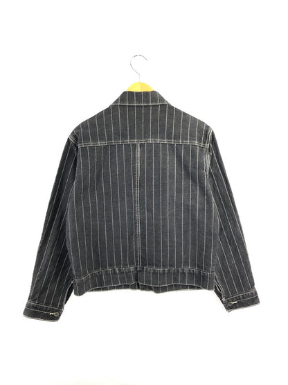 【中古品】【メンズ】 BLESS U ブレスユー BU STRIPE DENIM JACKET BU0129 ストライプ デニムジャケット ライトアウター 142-261001-na-20-tagh サイズ：S カラー：ブラック 万代Net店