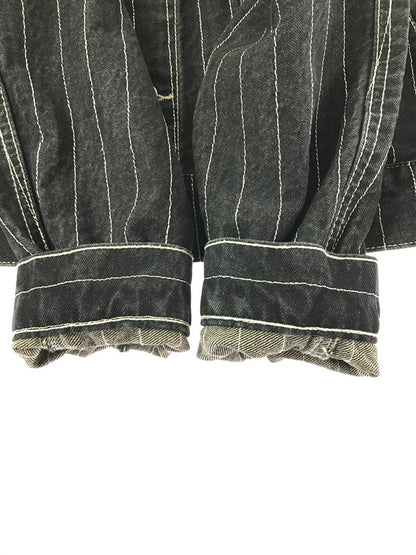 【中古品】【メンズ】 BLESS U ブレスユー BU STRIPE DENIM JACKET BU0129 ストライプ デニムジャケット ライトアウター 142-261001-na-20-tagh サイズ：S カラー：ブラック 万代Net店