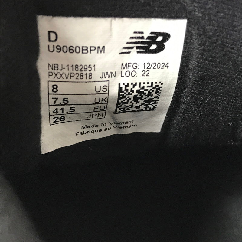 【中古品】【メンズ】 NEW BALANCE ニューバランス SNEAKER U9060BPM スニーカー 靴 162-260923-rt-25-tagh サイズ：26cm US8 カラー：ブラック 万代Net店