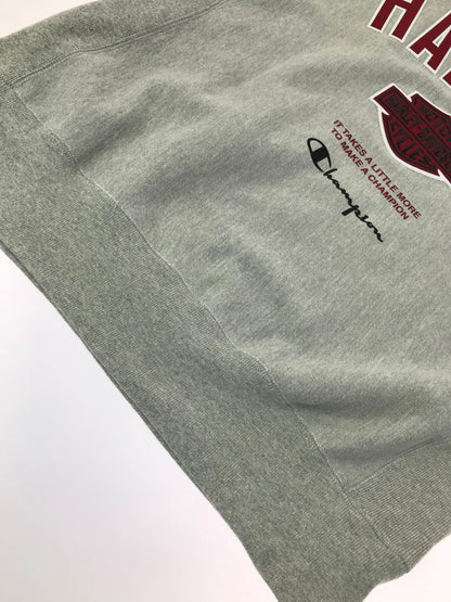 【中古品】【メンズ】 CHAMPION チャンピオン×HARLEY DAVIDSON ハーレーダビッドソン CREWNECK SWEATSHIRT GF70 クルーネック スウェットシャツ トレーナー 145-260925-na-19-tagh サイズ：M カラー：グレー 万代Net店