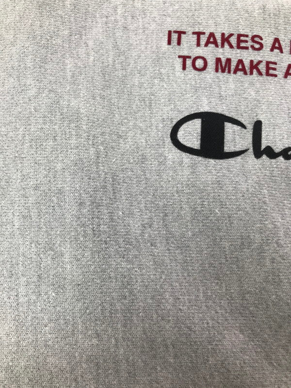 【中古品】【メンズ】 CHAMPION チャンピオン×HARLEY DAVIDSON ハーレーダビッドソン CREWNECK SWEATSHIRT GF70 クルーネック スウェットシャツ トレーナー 145-260925-na-19-tagh サイズ：M カラー：グレー 万代Net店