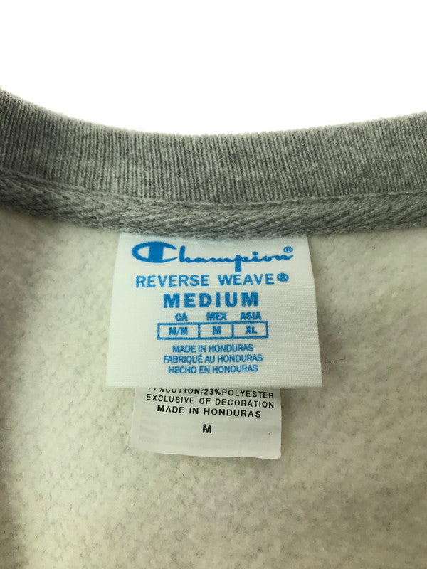 【中古品】【メンズ】 CHAMPION チャンピオン×HARLEY DAVIDSON ハーレーダビッドソン CREWNECK SWEATSHIRT GF70 クルーネック スウェットシャツ トレーナー 145-260925-na-19-tagh サイズ：M カラー：グレー 万代Net店