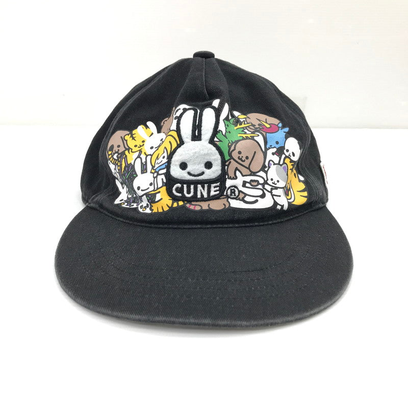 【中古品】【メンズ】 CUNE キューン 30TH ANNIVERSARY CAP 30周年 アニバーサリー キャップ 帽子 185-260925-na-44-tagh サイズ：ONE カラー：ブラック 万代Net店