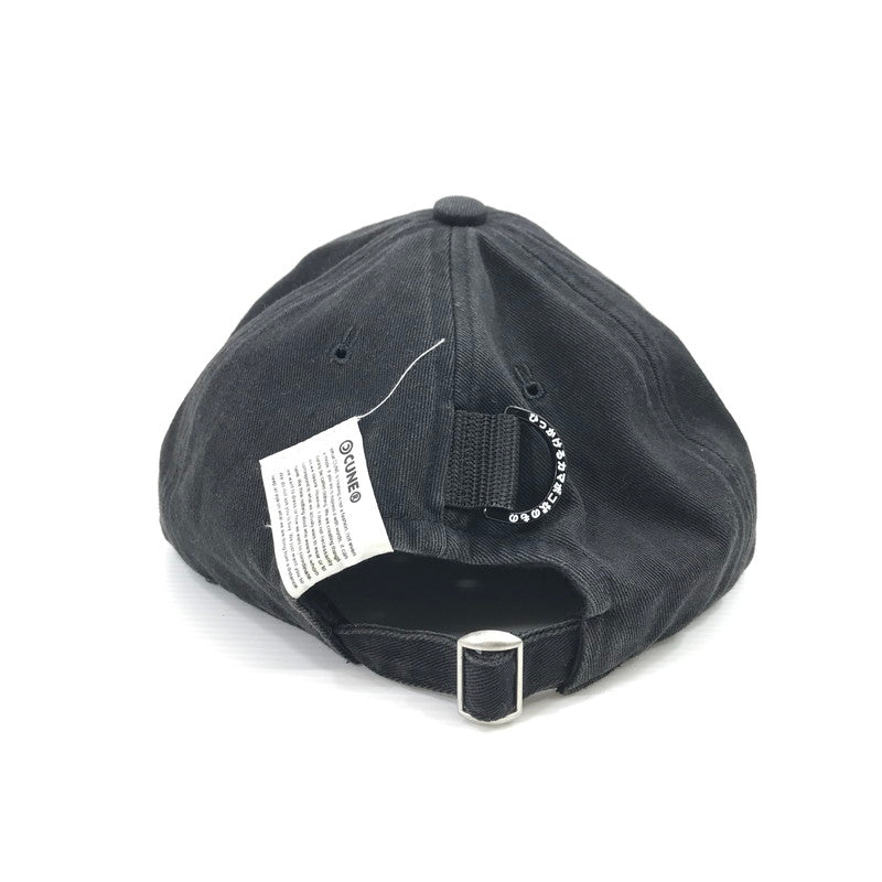 【中古品】【メンズ】 CUNE キューン 30TH ANNIVERSARY CAP 30周年 アニバーサリー キャップ 帽子 185-260925-na-44-tagh サイズ：ONE カラー：ブラック 万代Net店