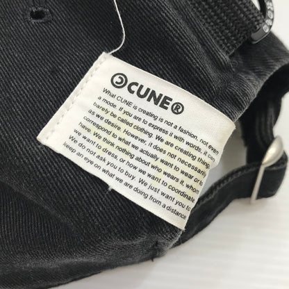 【中古品】【メンズ】 CUNE キューン 30TH ANNIVERSARY CAP 30周年 アニバーサリー キャップ 帽子 185-260925-na-44-tagh サイズ：ONE カラー：ブラック 万代Net店