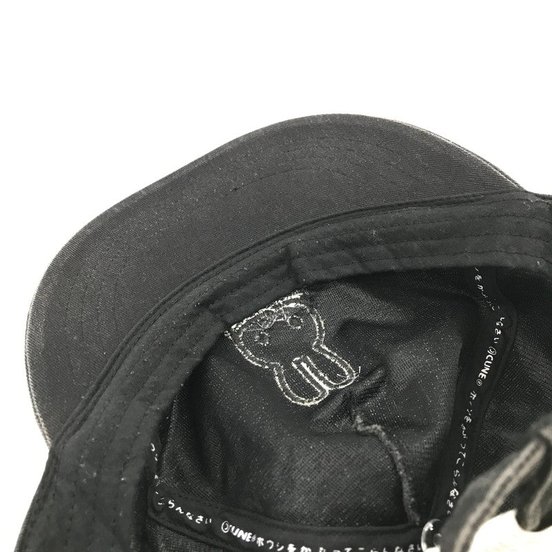 【中古品】【メンズ】 CUNE キューン 30TH ANNIVERSARY CAP 30周年 アニバーサリー キャップ 帽子 185-260925-na-44-tagh サイズ：ONE カラー：ブラック 万代Net店
