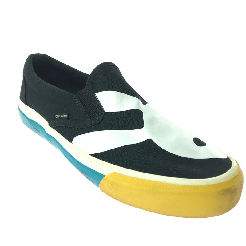 【中古品】【メンズ】 CUNE キューン SLIP ON スリッポン スニーカー 靴 163-260923-rt-24-tagh サイズ：26.5cm カラー：ブラック/ホワイト 万代Net店
