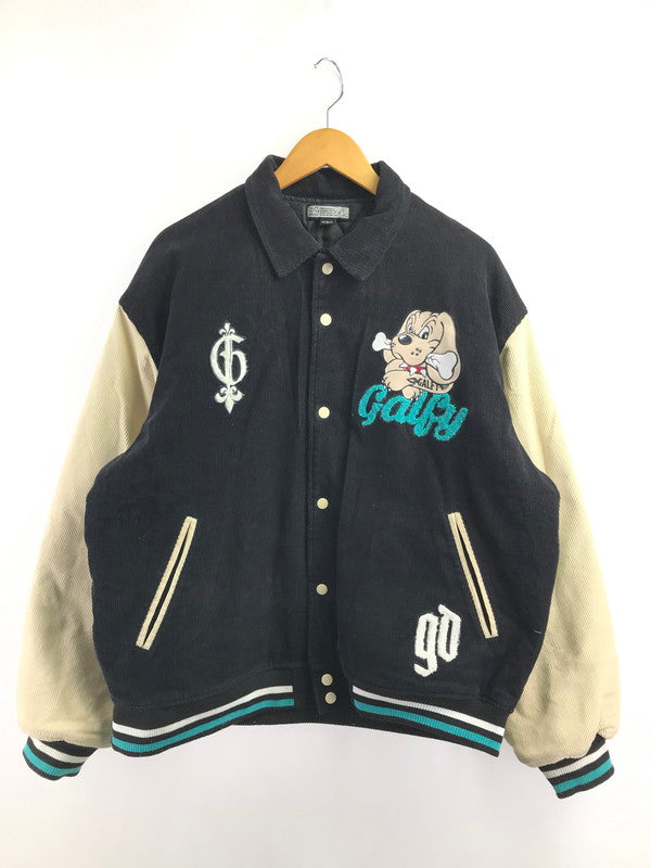 【中古品】【メンズ】 GALFY ガルフィー STUDIUM JACKET 123007 スタジアム ジャケット スタジャン アウター 142-260925-na-10-tagh サイズ：中型犬(L) カラー：ブラック 万代Net店