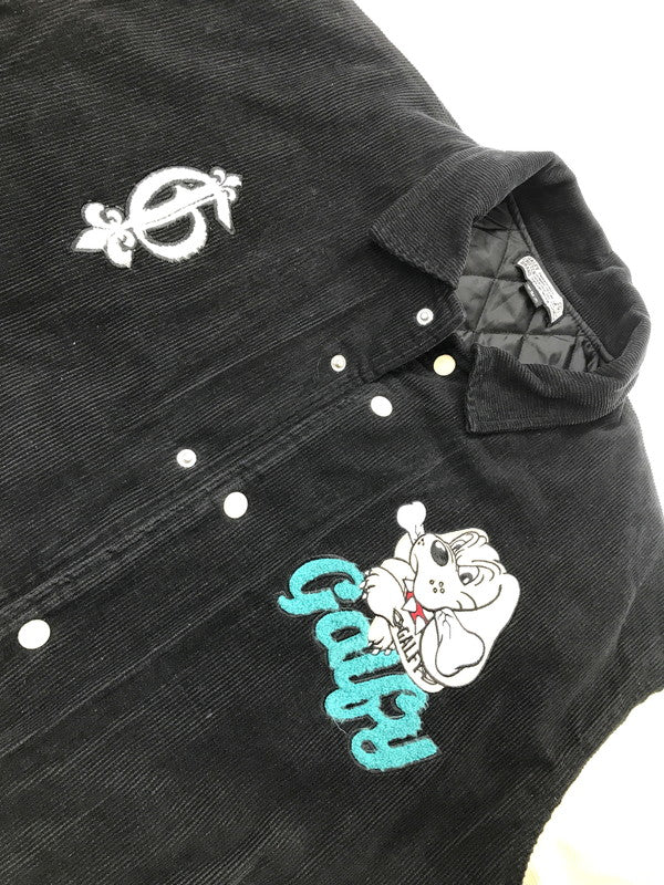 【中古品】【メンズ】 GALFY ガルフィー STUDIUM JACKET 123007 スタジアム ジャケット スタジャン アウター 142-260925-na-10-tagh サイズ：中型犬(L) カラー：ブラック 万代Net店