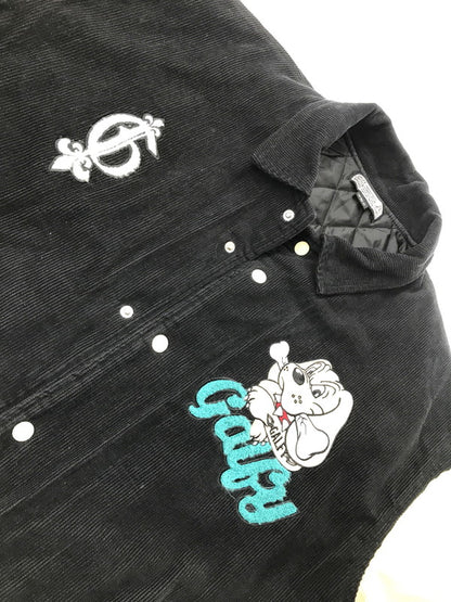 【中古品】【メンズ】 GALFY ガルフィー STUDIUM JACKET 123007 スタジアム ジャケット スタジャン アウター 142-260925-na-10-tagh サイズ：中型犬(L) カラー：ブラック 万代Net店
