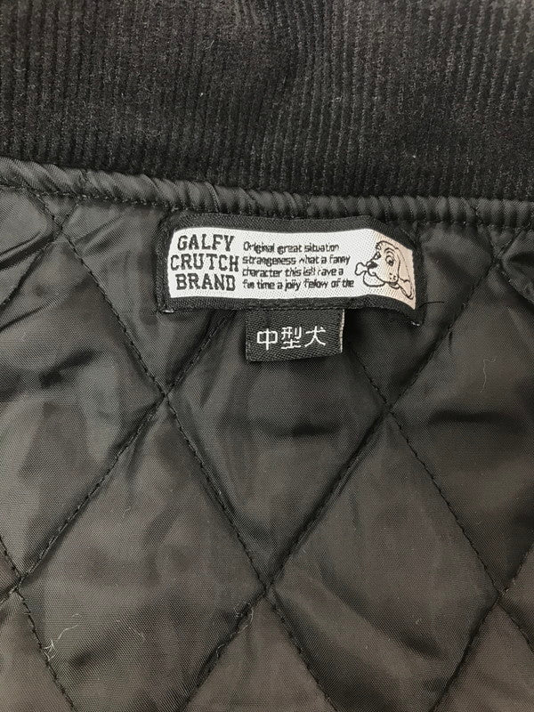 【中古品】【メンズ】 GALFY ガルフィー STUDIUM JACKET 123007 スタジアム ジャケット スタジャン アウター 142-260925-na-10-tagh サイズ：中型犬(L) カラー：ブラック 万代Net店