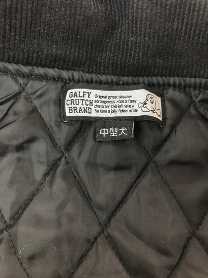 【中古品】【メンズ】 GALFY ガルフィー STUDIUM JACKET 123007 スタジアム ジャケット スタジャン アウター 142-260925-na-10-tagh サイズ：中型犬(L) カラー：ブラック 万代Net店
