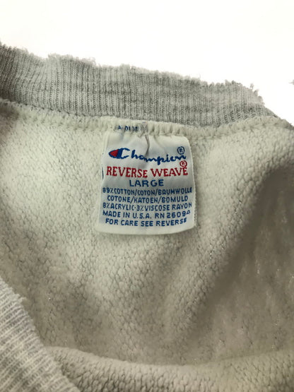 【現状渡し品】【メンズ】 CHAMPION チャンピオン 90'S REVERSE WEAVE SWEAT SHIRTS 90年代 リバースウィーブ スウェットシャツ トレーナー 146-260925-na-20-tagh サイズ：L カラー：グレー 万代Net店