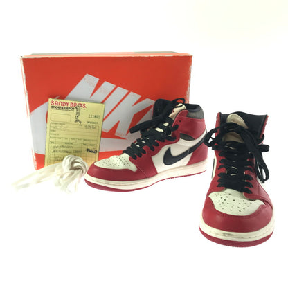 【中古品】【レディース】 NIKE ナイキ DZ5485-612 AIR JORDAN 1 HIGH OG LOST & FOUND CHICAGO VARSITY RED/BLACK-SAIL-MUSLIN スニーカー 靴 166-260923-rt-21-tagh サイズ：274cm US6 カラー：VARSITY RED/BLACK-SAIL-MUSLIN 万代Net店