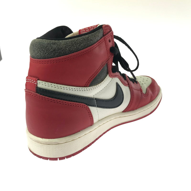 【中古品】【レディース】 NIKE ナイキ DZ5485-612 AIR JORDAN 1 HIGH OG LOST & FOUND CHICAGO VARSITY RED/BLACK-SAIL-MUSLIN スニーカー 靴 166-260923-rt-21-tagh サイズ：274cm US6 カラー：VARSITY RED/BLACK-SAIL-MUSLIN 万代Net店