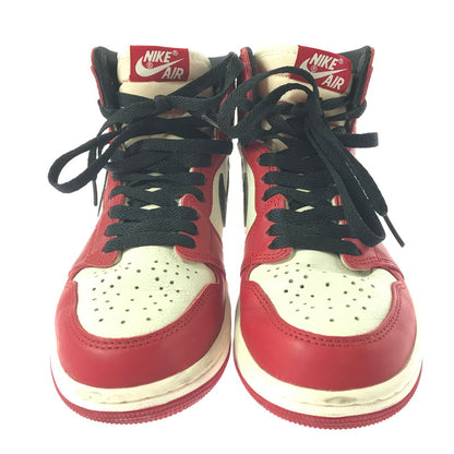 【中古品】【レディース】 NIKE ナイキ DZ5485-612 AIR JORDAN 1 HIGH OG LOST & FOUND CHICAGO VARSITY RED/BLACK-SAIL-MUSLIN スニーカー 靴 166-260923-rt-21-tagh サイズ：274cm US6 カラー：VARSITY RED/BLACK-SAIL-MUSLIN 万代Net店