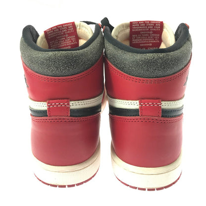 【中古品】【レディース】 NIKE ナイキ DZ5485-612 AIR JORDAN 1 HIGH OG LOST & FOUND CHICAGO VARSITY RED/BLACK-SAIL-MUSLIN スニーカー 靴 166-260923-rt-21-tagh サイズ：274cm US6 カラー：VARSITY RED/BLACK-SAIL-MUSLIN 万代Net店