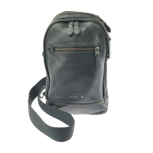 【現状渡し品】【メンズ】 COACH コーチ GRAHAM PACK F37598 グラハム パック 鞄 ボディバッグ 183-261015-ty-02-tagh カラー：ブラック 万代Net店