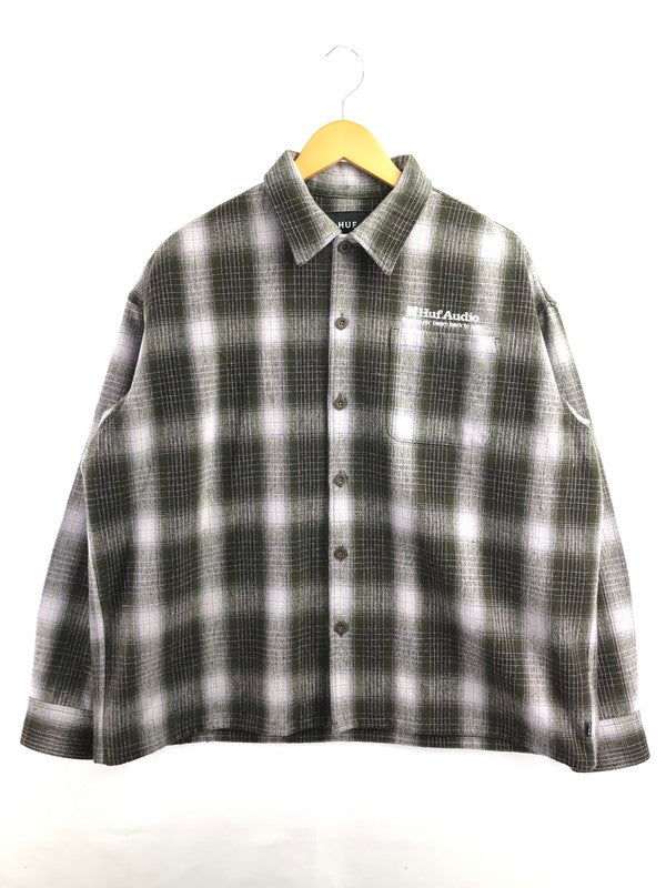 【中古品】【メンズ】 HUF ハフ 24FW AUDIO CHECK SHIRT 24H BU80041 チェックシャツ 長袖シャツ 142-260925-na-15-tagh サイズ：L カラー：マルチカラー 万代Net店