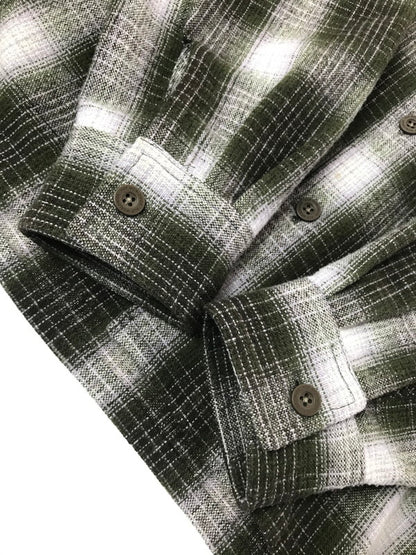 【中古品】【メンズ】 HUF ハフ 24FW AUDIO CHECK SHIRT 24H BU80041 チェックシャツ 長袖シャツ 142-260925-na-15-tagh サイズ：L カラー：マルチカラー 万代Net店