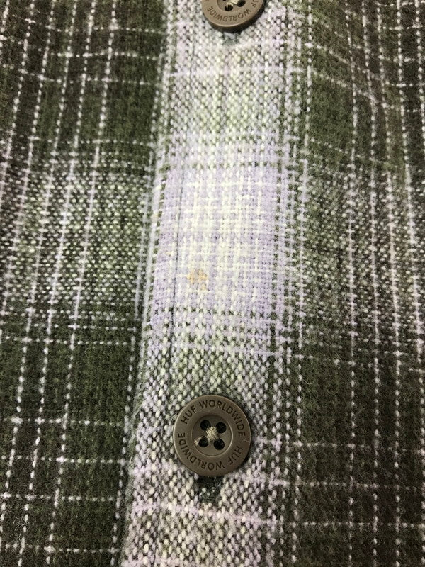 【中古品】【メンズ】 HUF ハフ 24FW AUDIO CHECK SHIRT 24H BU80041 チェックシャツ 長袖シャツ 142-260925-na-15-tagh サイズ：L カラー：マルチカラー 万代Net店