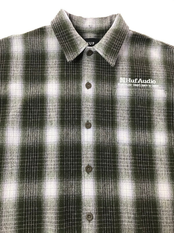 【中古品】【メンズ】 HUF ハフ 24FW AUDIO CHECK SHIRT 24H BU80041 チェックシャツ 長袖シャツ 142-260925-na-15-tagh サイズ：L カラー：マルチカラー 万代Net店