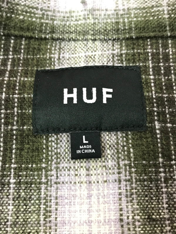 【中古品】【メンズ】 HUF ハフ 24FW AUDIO CHECK SHIRT 24H BU80041 チェックシャツ 長袖シャツ 142-260925-na-15-tagh サイズ：L カラー：マルチカラー 万代Net店