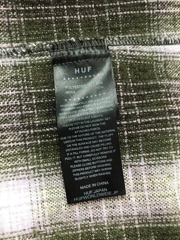 【中古品】【メンズ】 HUF ハフ 24FW AUDIO CHECK SHIRT 24H BU80041 チェックシャツ 長袖シャツ 142-260925-na-15-tagh サイズ：L カラー：マルチカラー 万代Net店