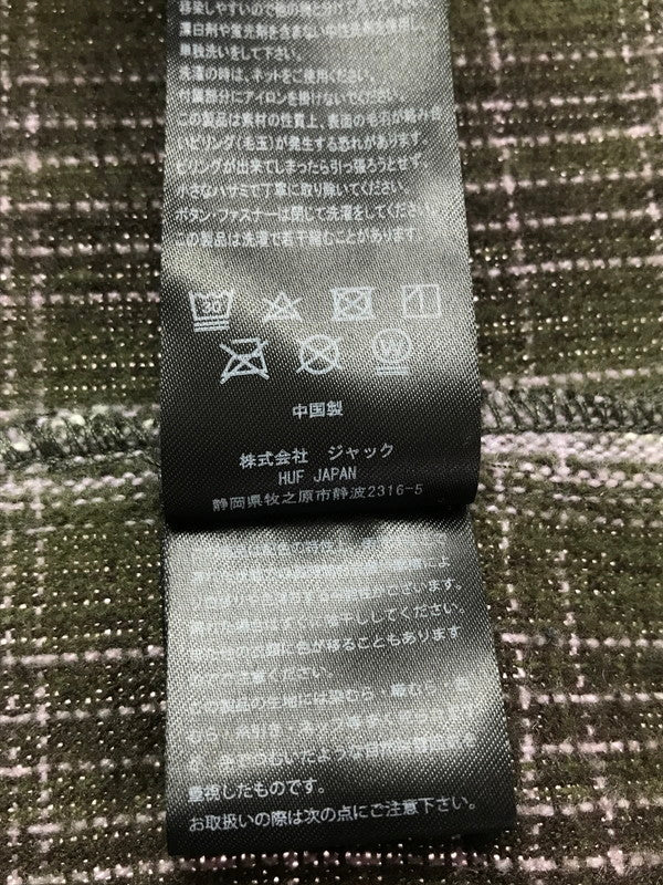 【中古品】【メンズ】 HUF ハフ 24FW AUDIO CHECK SHIRT 24H BU80041 チェックシャツ 長袖シャツ 142-260925-na-15-tagh サイズ：L カラー：マルチカラー 万代Net店