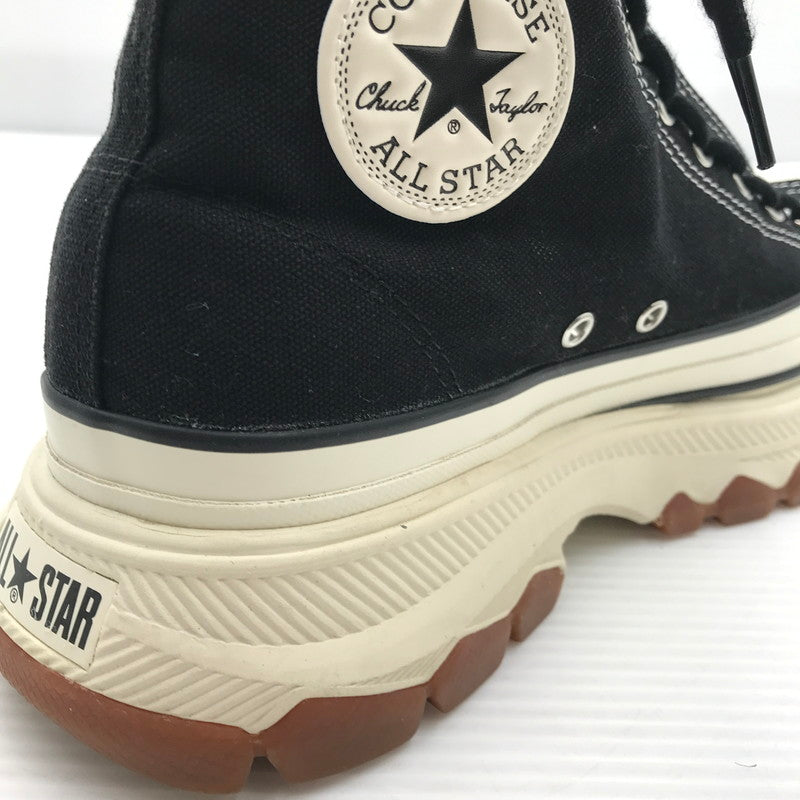 【中古品】【メンズ】 CONVERSE コンバース ALL STAR TREKWAVE CENTERZIP HI BLACK 1SE910 オールスター トレックウェーブ センタージップ スニーカー 靴 162-260926-rt-09-tagh サイズ：27cm US8.5 カラー：ブラック 万代Net店