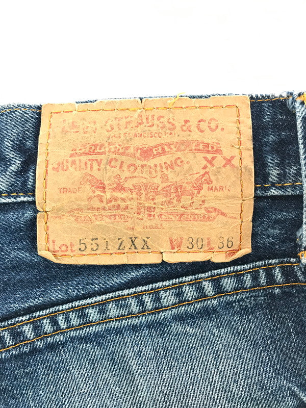【現状渡し品】【メンズ】 LEVI'S リーバイス 551-0006 USA製 98年製 90S 551ZXX DENIM PANTS 157-261005-na-18-tagh サイズ：W30 Ｌ36 カラー：インディゴ 万代Net店