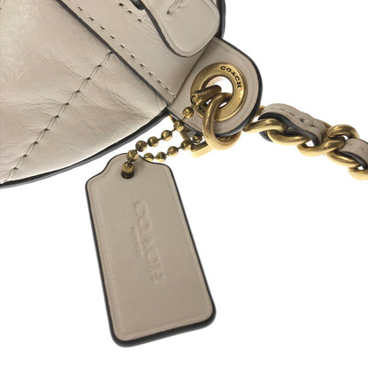 【中古品】【レディース】 COACH コーチ C0851 QUILTING LEATHER BODY BAG キルティング レザー ボディバッグ カバン 180-261014-na-25-tagh カラー：ホワイト 万代Net店