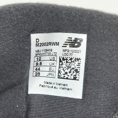 【中古美品】【メンズ】 NEW BALANCE ニューバランス 2002 BROWN M2002RWM 2002 ブラウン スニーカー 靴 162-260925-rt-05-tagh サイズ：28cm US10 カラー：ブラウン 万代Net店