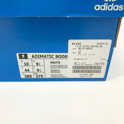 【中古品】【メンズ】 ADIDAS アディダス × BODEGA ボデガ × BEAMS ビームス ADIMATIC OFF WHITE GREEN HR0776 アディマティック スニーカー 靴 161-260925-rt-03-tagh サイズ：28cm US10 カラー：ホワイト/ベージュ 万代Net店