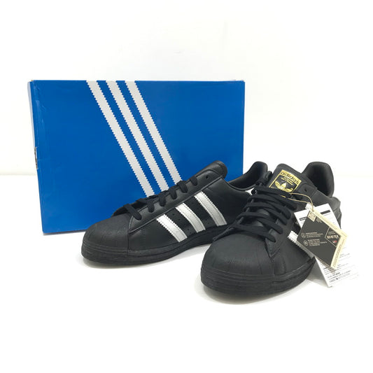 【中古品】【メンズ】 ADIDAS アディダス SUPERSTAR 82 GORE-TEX CORE BLACK FOOTWEAR WHITE GOLD METALLIC ID3265 スニーカー 靴 161-260925-rt-02-tagh サイズ：28.5cm US10.5 カラー：ブラック 万代Net店