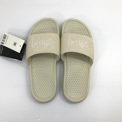 【中古美品】【メンズ】 NIKE ナイキ×STUSSY ステューシー BENASSI SLIDE DH1584-200 ベナッシ サンダル 靴 160-260925-na-36-tagh サイズ：25cm US 7 カラー：FOSSIL STONE 万代Net店