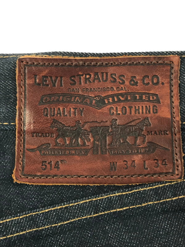 【中古品】【メンズ】 LEVI'S リーバイス × BROOKS BROTHERS ブルックスブラザーズ 514 DENIM PANTS 04514-0265 USA製 514 デニム パンツ ジーパン 156-260926-rt-13-tagh サイズ：34×34 カラー：インディゴ 万代Net店