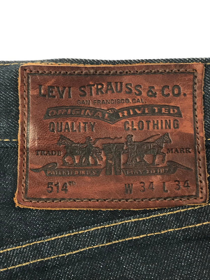 【中古品】【メンズ】 LEVI'S リーバイス × BROOKS BROTHERS ブルックスブラザーズ 514 DENIM PANTS 04514-0265 USA製 514 デニム パンツ ジーパン 156-260926-rt-13-tagh サイズ：34×34 カラー：インディゴ 万代Net店