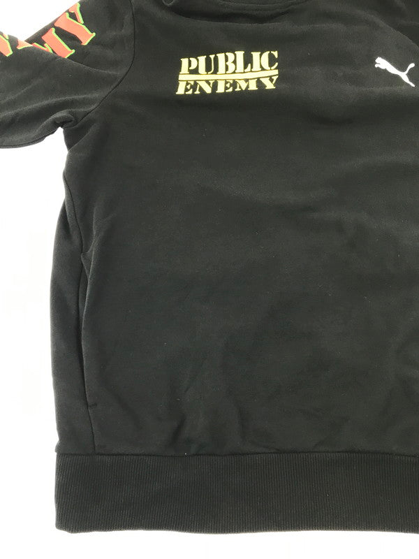【中古品】【メンズ】 PUMA プーマ × PUBLIC ENEMY パブリック エネミー HOODIE BLACK 583720-01 パーカー トップス 148-260924-rt-14-tagh サイズ：XL カラー：ブラック 万代Net店