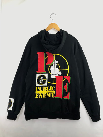 【中古品】【メンズ】 PUMA プーマ × PUBLIC ENEMY パブリック エネミー HOODIE BLACK 583720-01 パーカー トップス 148-260924-rt-14-tagh サイズ：XL カラー：ブラック 万代Net店